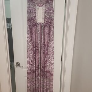 Purple Paisley Maxi Dress